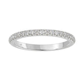 14K WHITE GOLD 1/4CT ROUND DIAMOND LADIES BAND